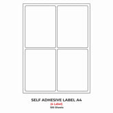 A4 (ST 4) Packaging Label (99mm x 1390mm x 4) (Self Adhesive Label for Inkjet/Paper/Laser Printer)